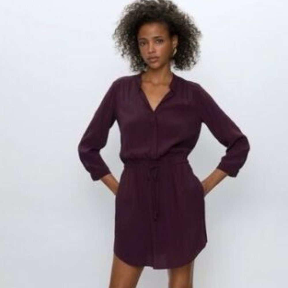 ARITZIA - BABATON Bennett 100% Silk Dress Sz M